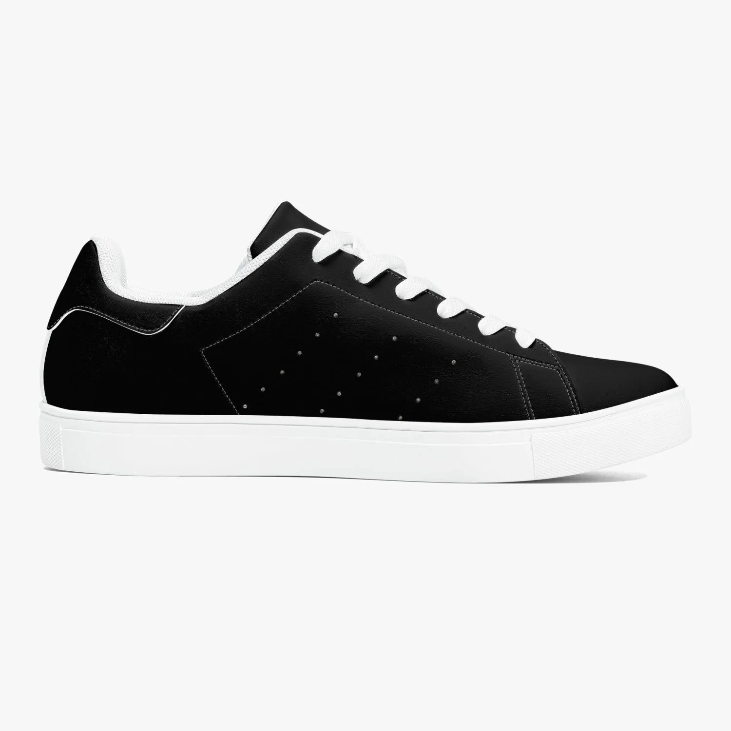 190. Classic Low-Top Leather Sneakers - Black