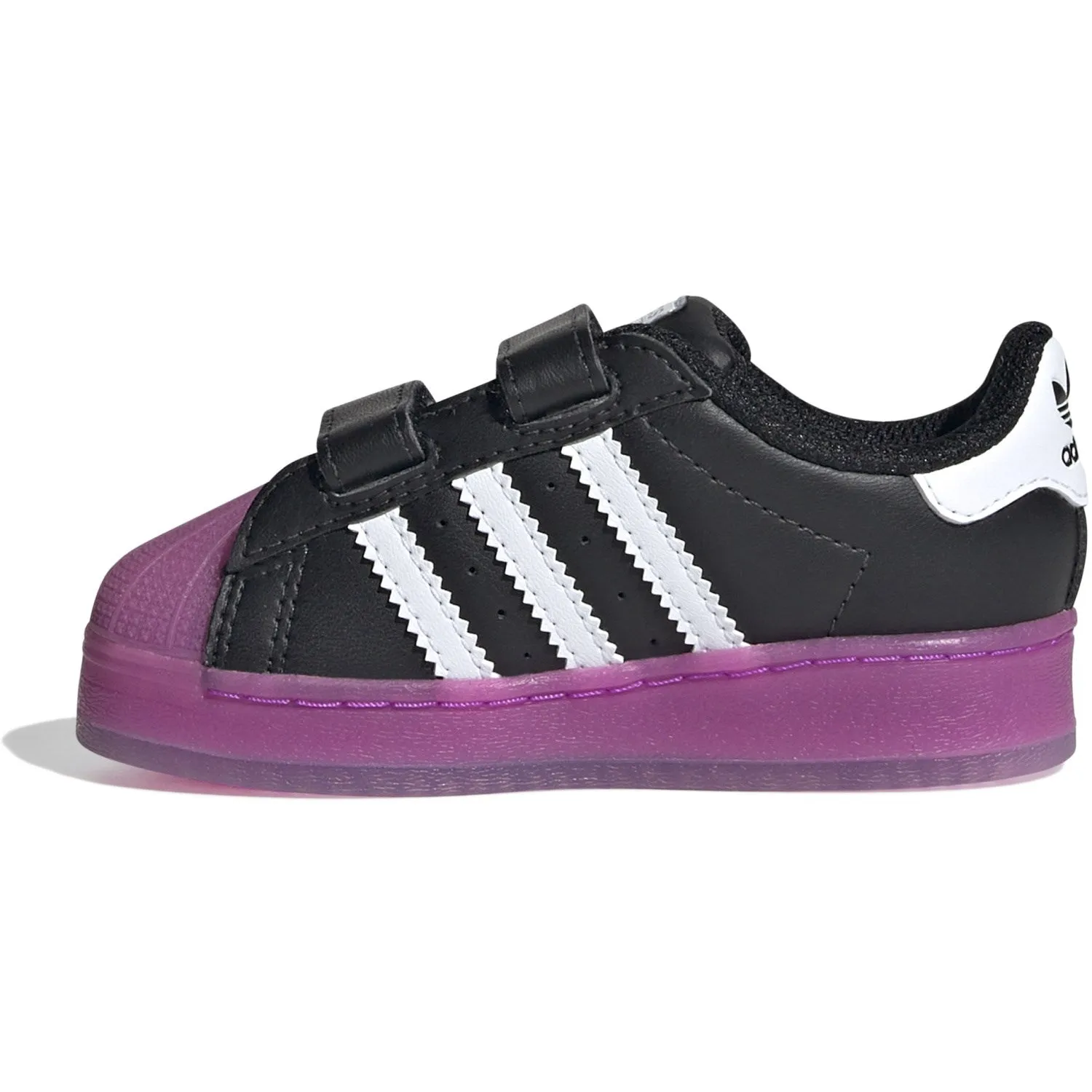 adidas Originals Core Black / Purple Burst / Cloud White Superstar Led Lights Cf I Sneakers