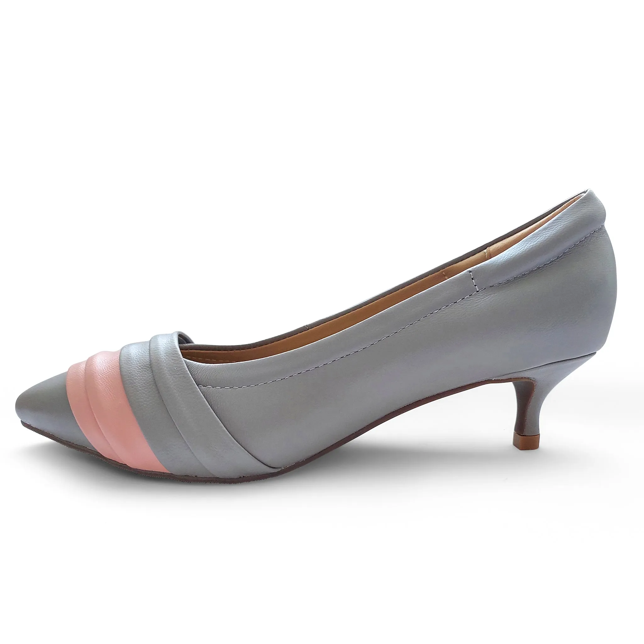 Anne Signature lambskin pumps with pleats