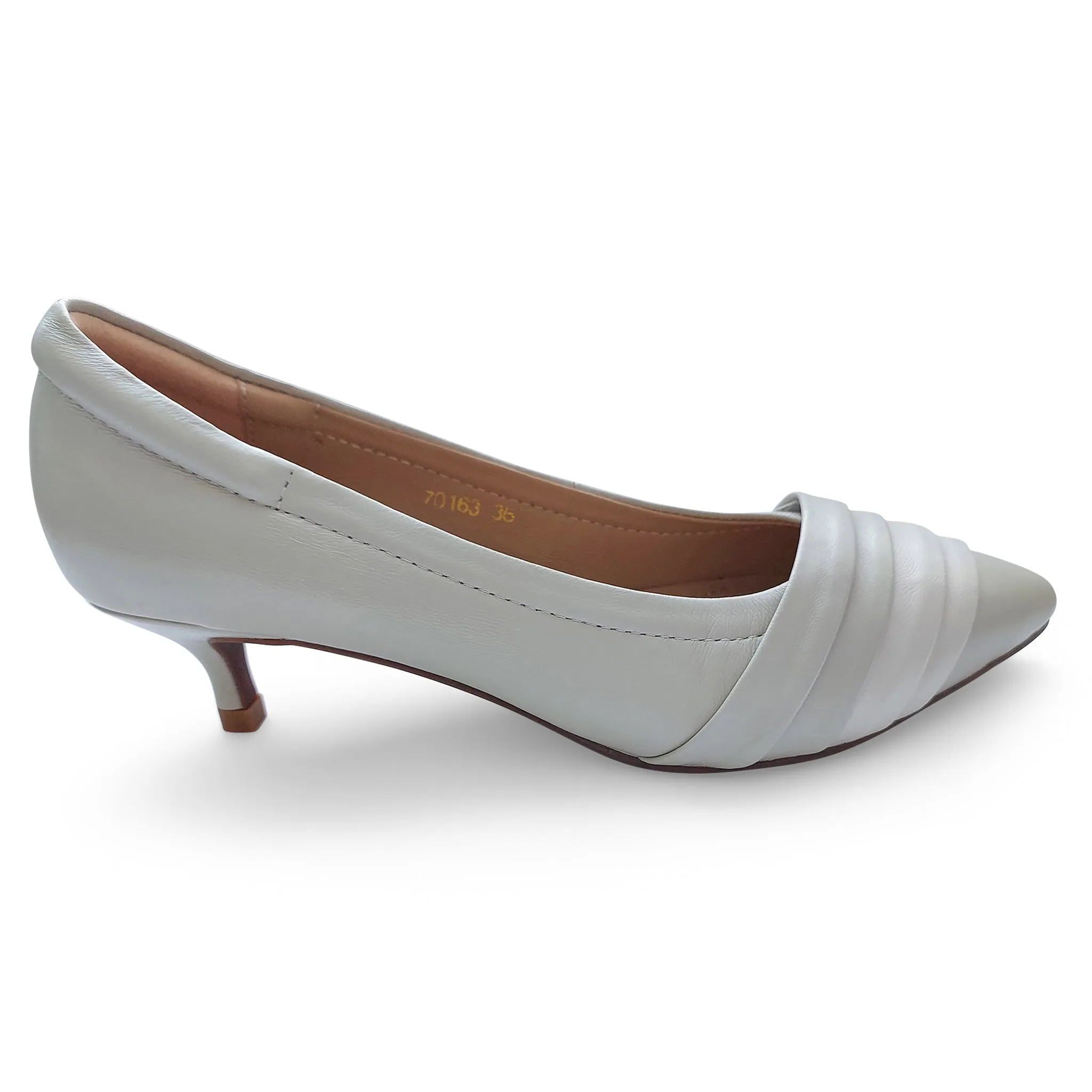 Anne Signature lambskin pumps with pleats