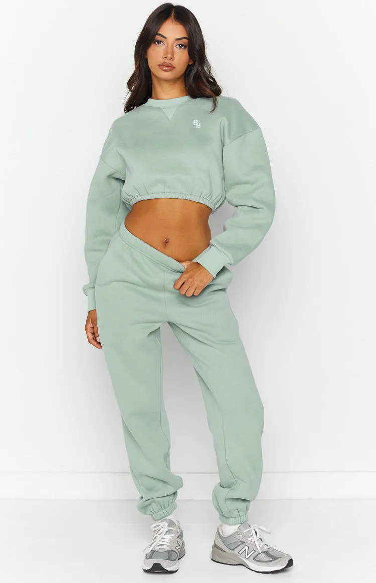 Annie Mineral Cropped Sweater