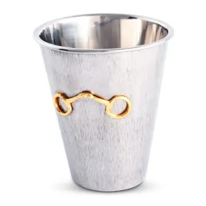 Arthur Court Mint Julip Stainless Steel Gold Bit Cup