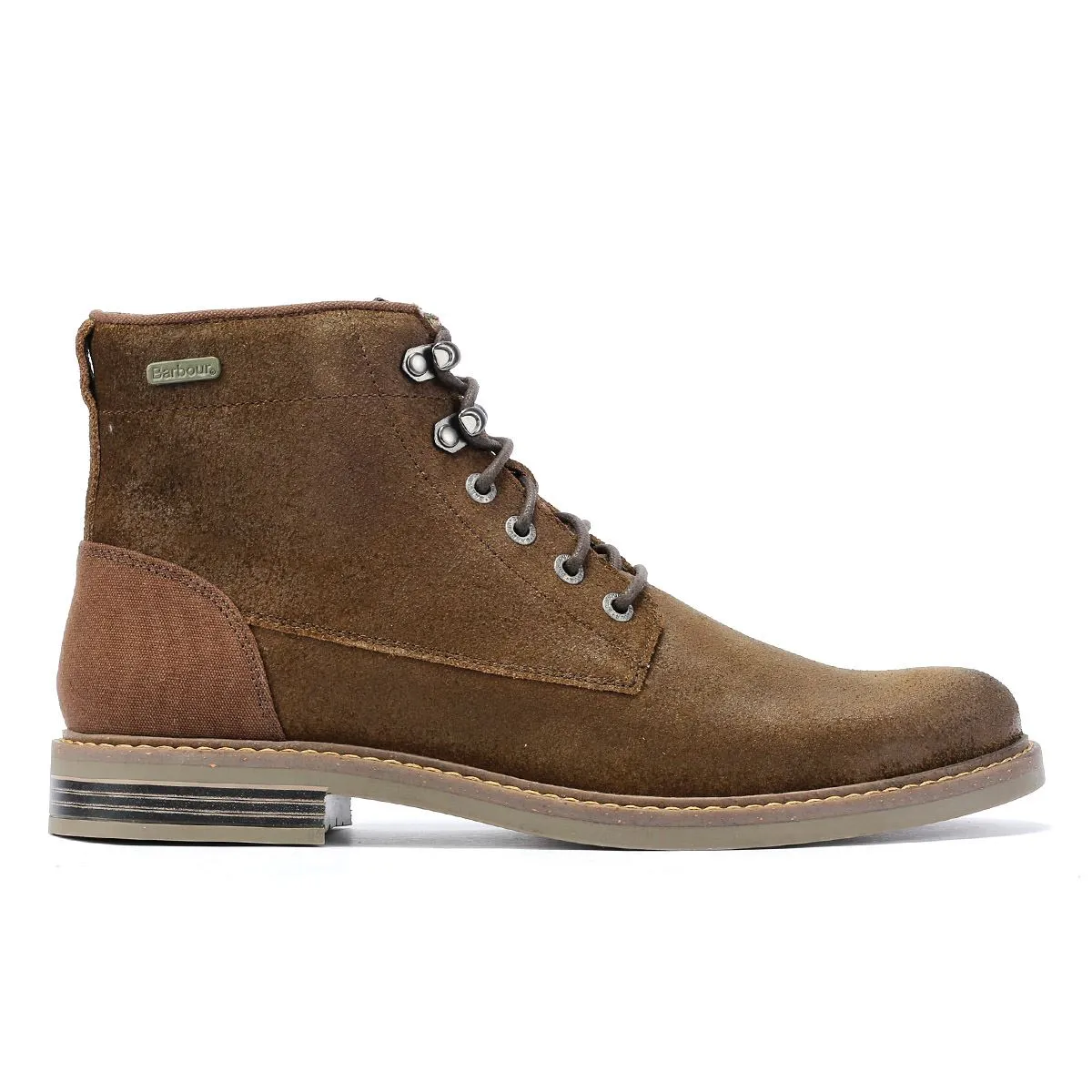 Barbour Deckham Leather Men's Khaki Boots