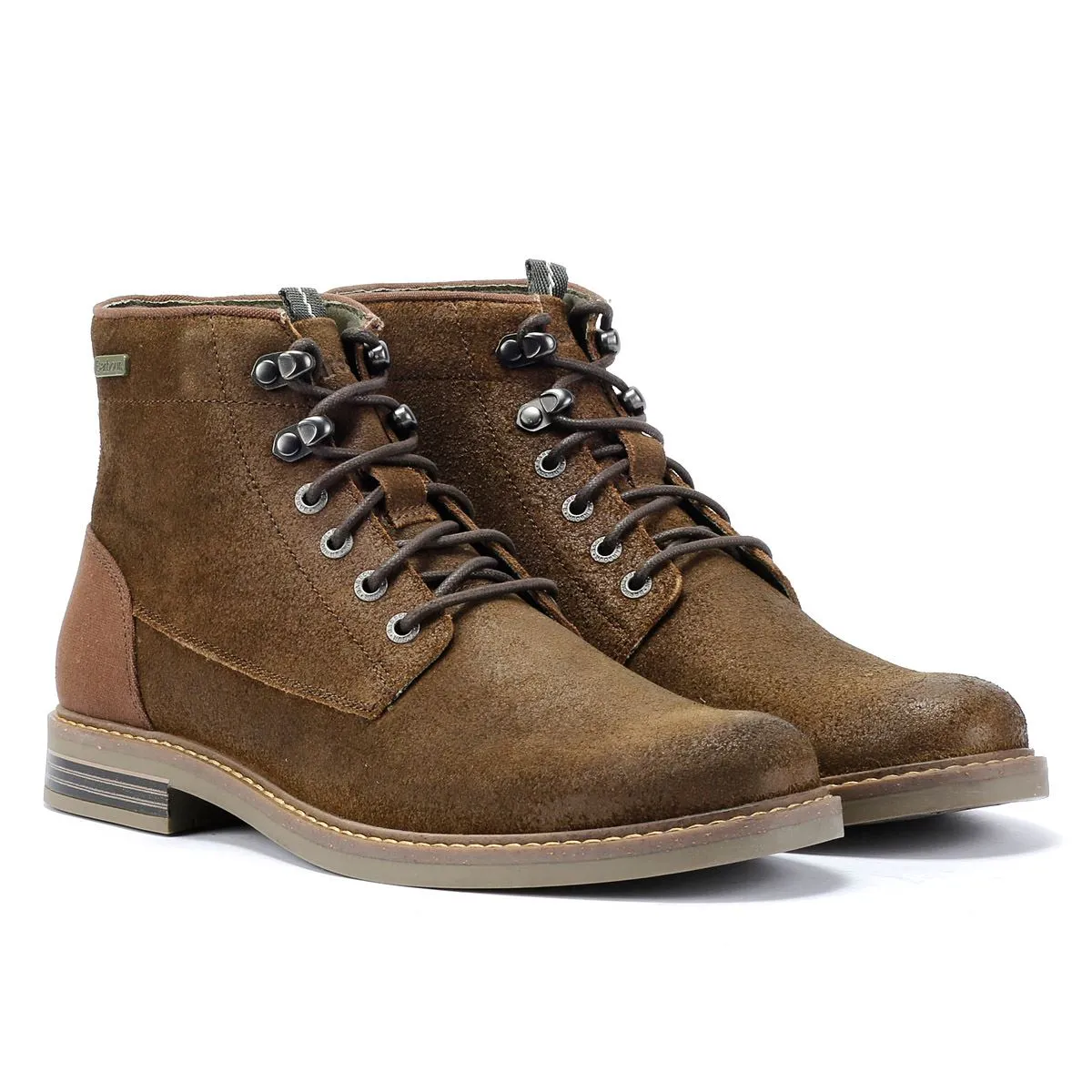 Barbour Deckham Leather Men's Khaki Boots