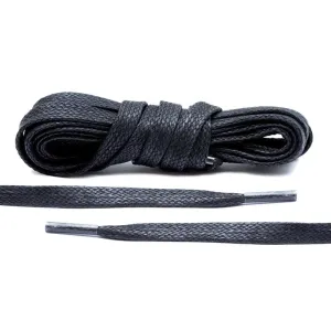 Black Waxed Shoe Laces