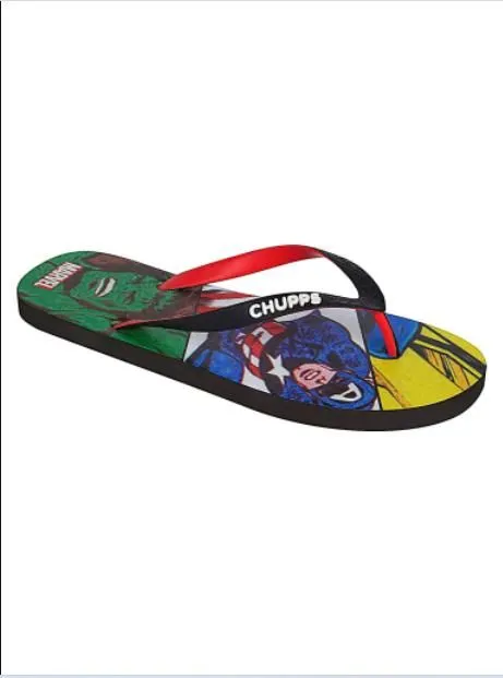 Chupps Unisex Marvel Vintage Red Flip Flops