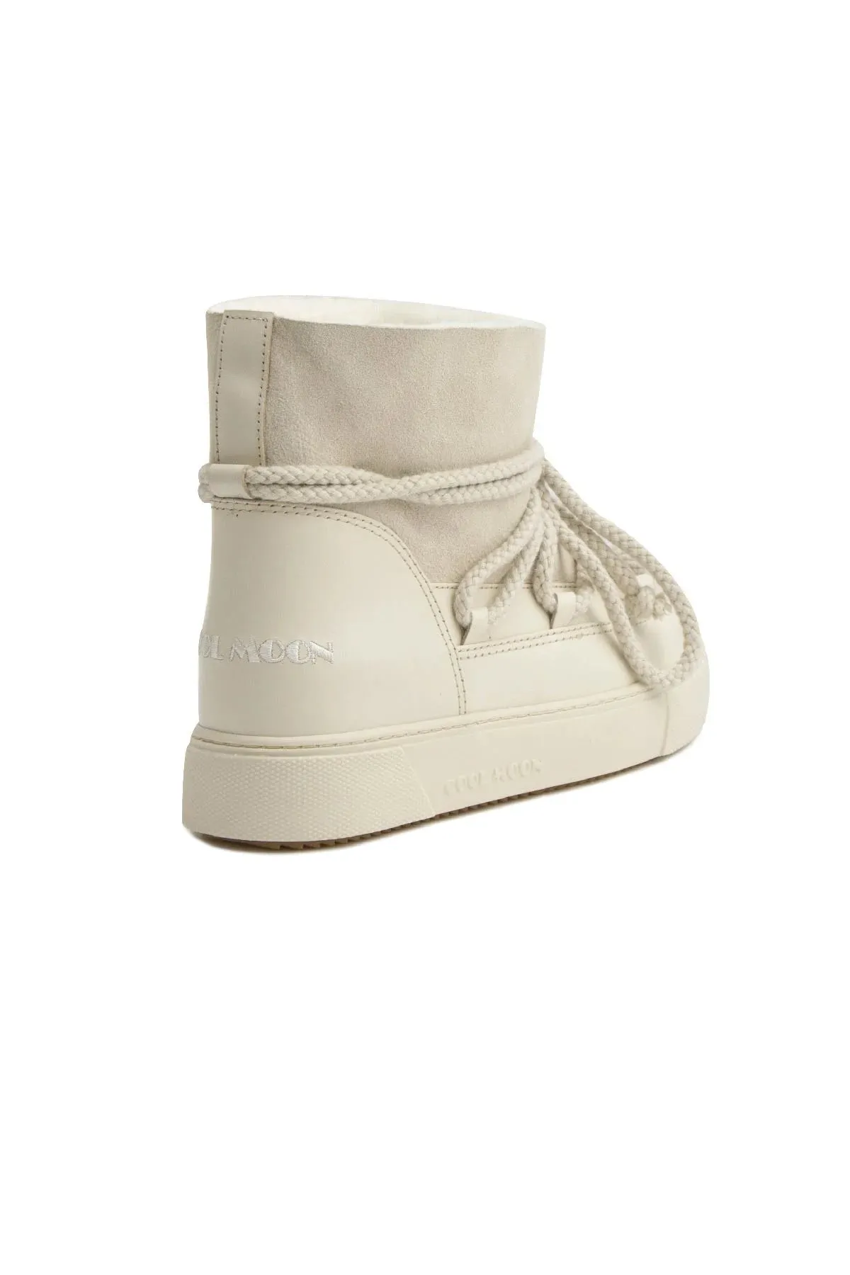 Cool Moon Genuine Fur Women's Sneaker - SCB-355050 Beige