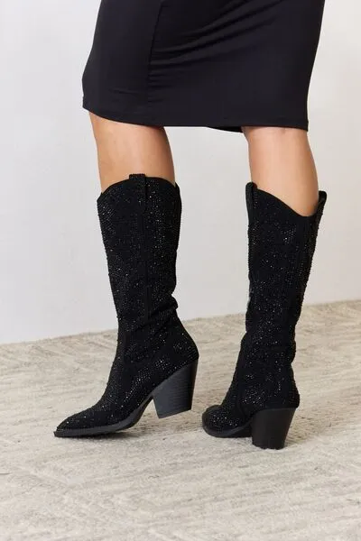 Darkest Hour Rhinestone Cowboy Boots