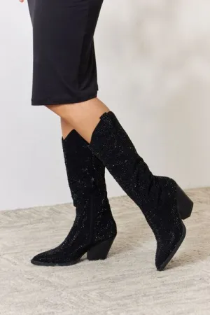 Darkest Hour Rhinestone Cowboy Boots