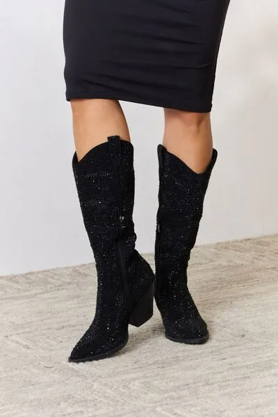 Darkest Hour Rhinestone Cowboy Boots