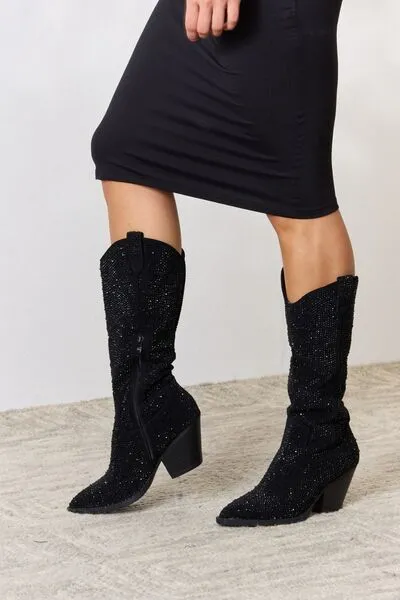 Darkest Hour Rhinestone Cowboy Boots