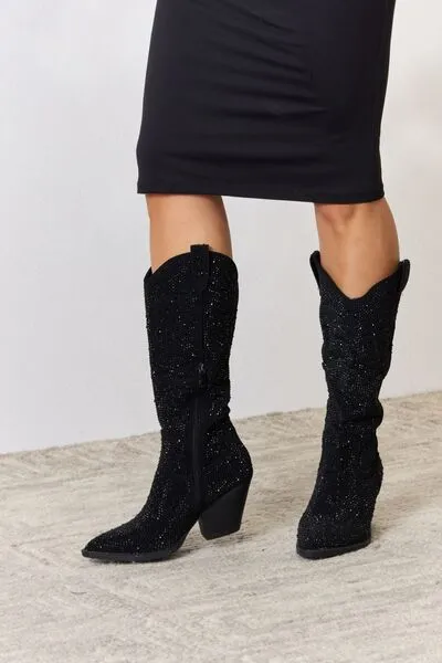 Darkest Hour Rhinestone Cowboy Boots