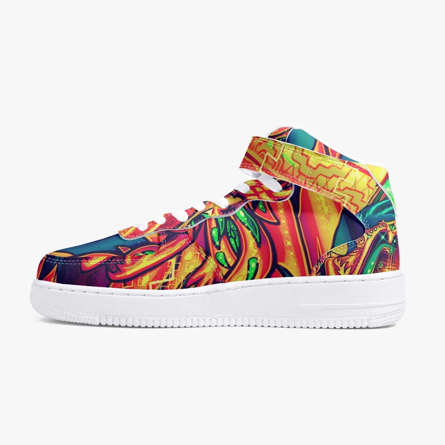 DMT KING. New High-Top Leather Sports Sneakers | SALVIA DROID