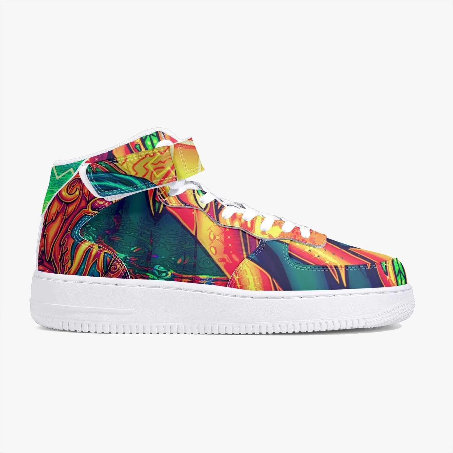 DMT KING. New High-Top Leather Sports Sneakers | SALVIA DROID