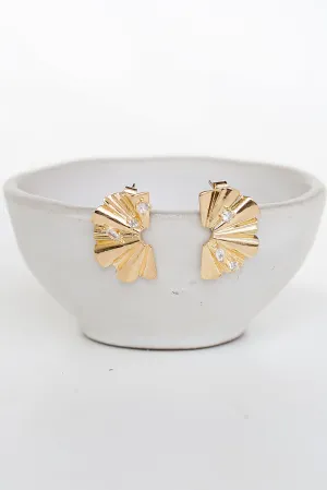 FINAL SALE - Juliette Gold Statement Stud Earrings