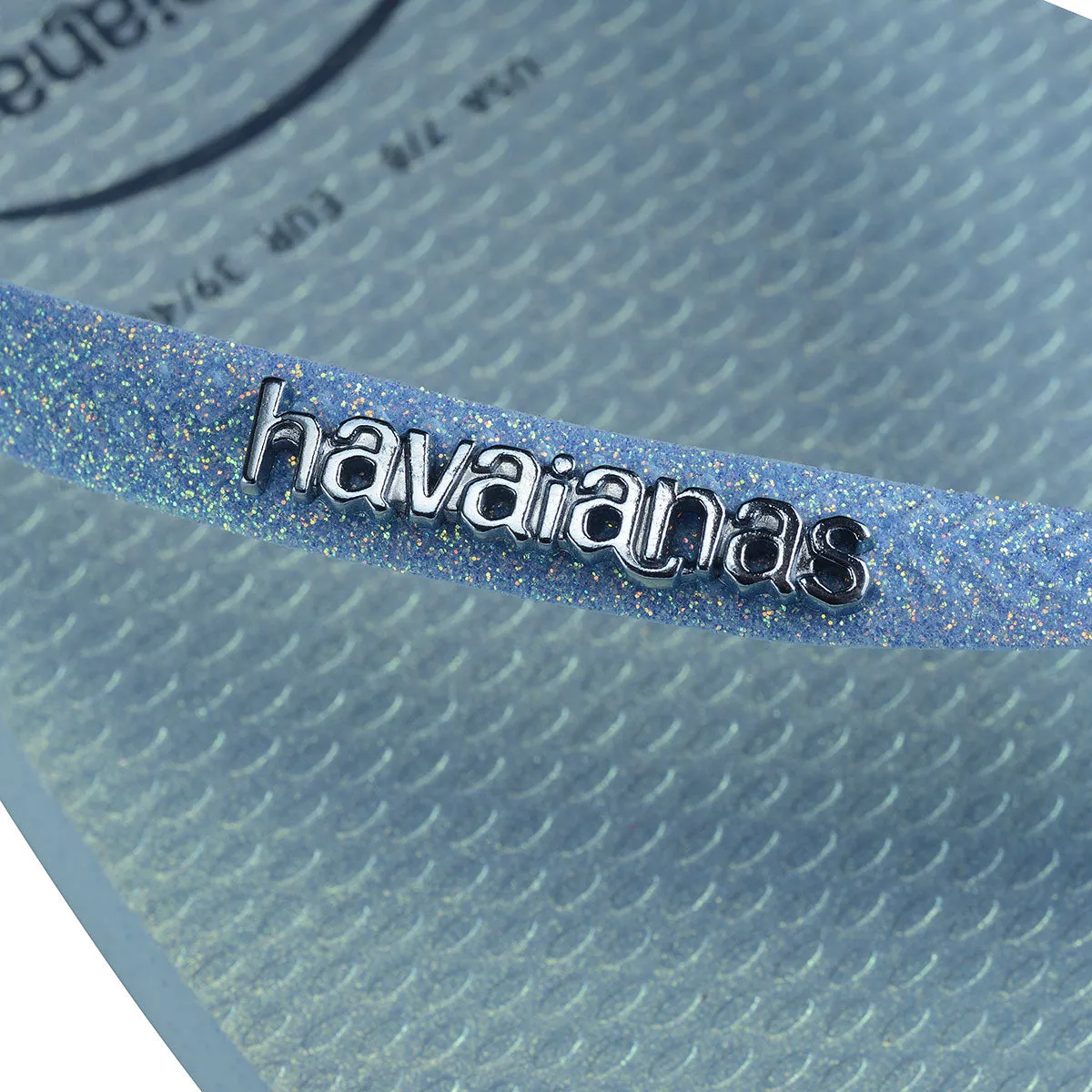 Havaianas Slim Glitter II In Blue For Women