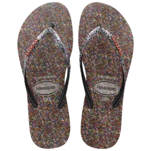 Havaianas Womens Slim Carnaval Sandal Black