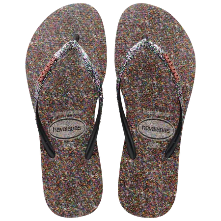 Havaianas Womens Slim Carnaval Sandal Black