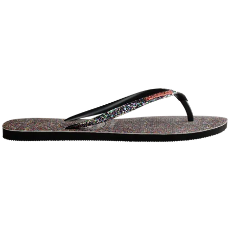 Havaianas Womens Slim Carnaval Sandal Black