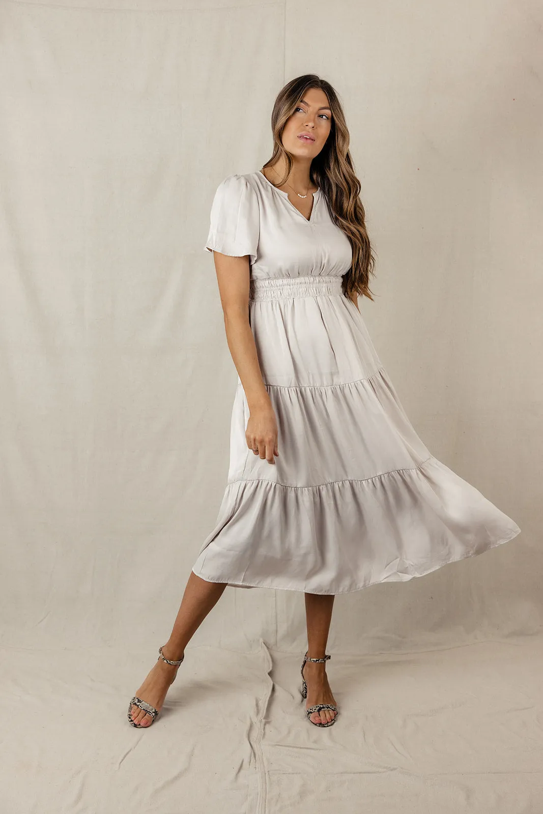 Jasmine Flutter Sleeve Maxi