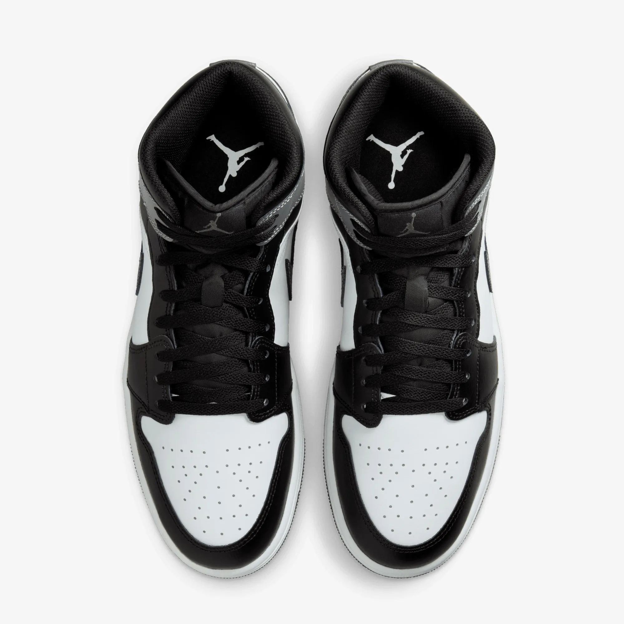 JORDAN | AIR JORDAN 1 MID { BLACK/IRON GREY-WHITE