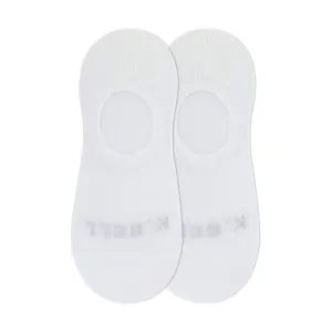 K. BELL 2 PACK LOW CUT LINER WHITE - WOMENS