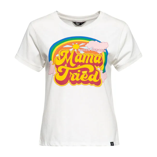 King Kerosin Queen Kerosin Mama Ladies T-Shirt Off White