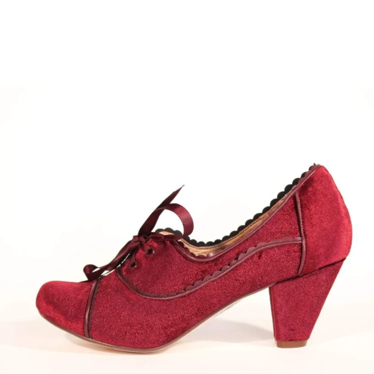 Madison Velvet Retro Heels