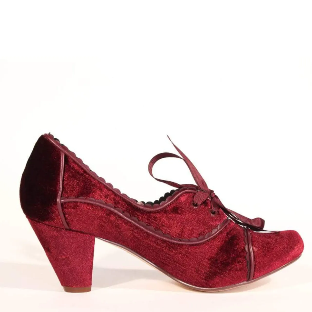 Madison Velvet Retro Heels