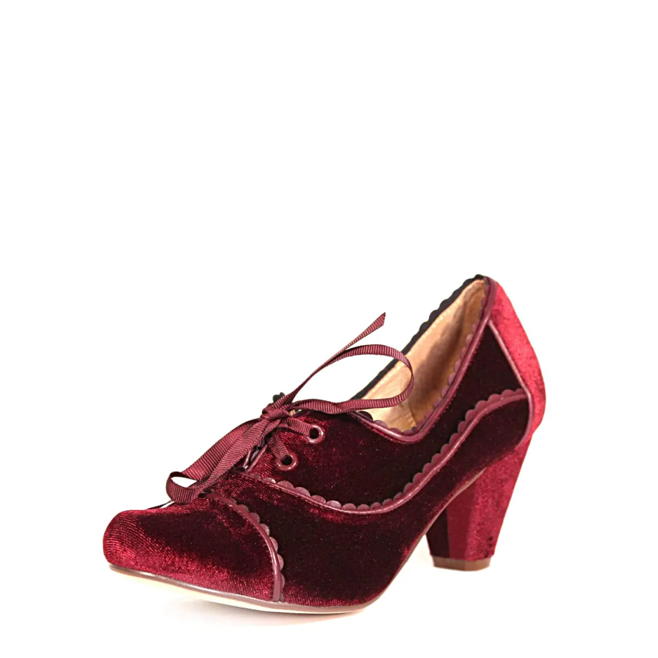 Madison Velvet Retro Heels