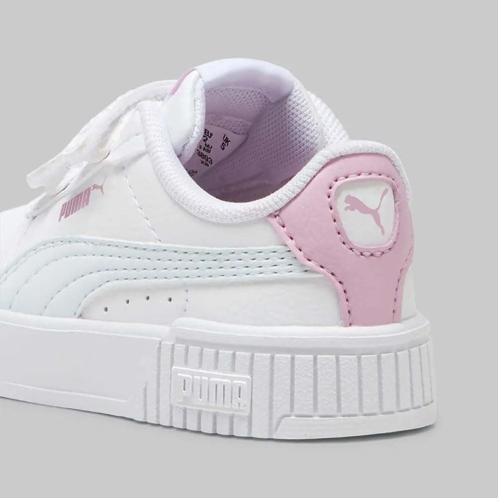 PUMA KIDS CARINA 2.0 WHITE/PINK SHOES