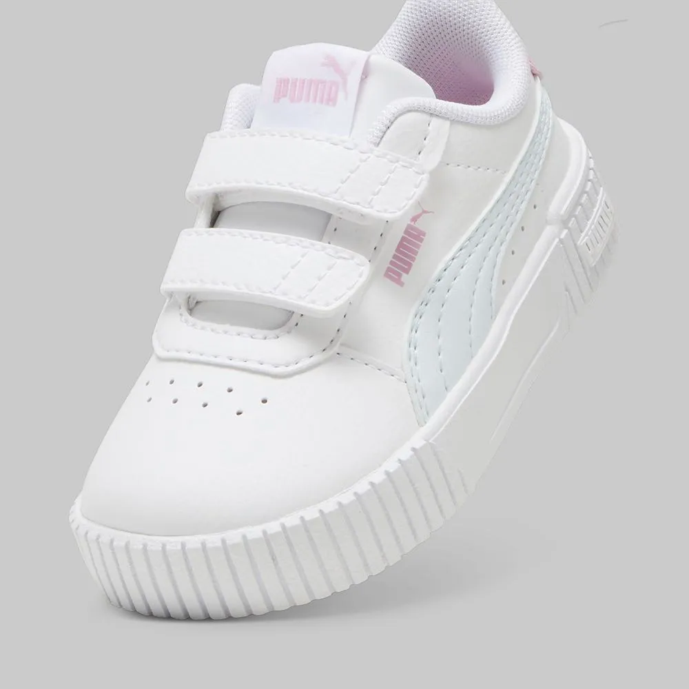 PUMA KIDS CARINA 2.0 WHITE/PINK SHOES