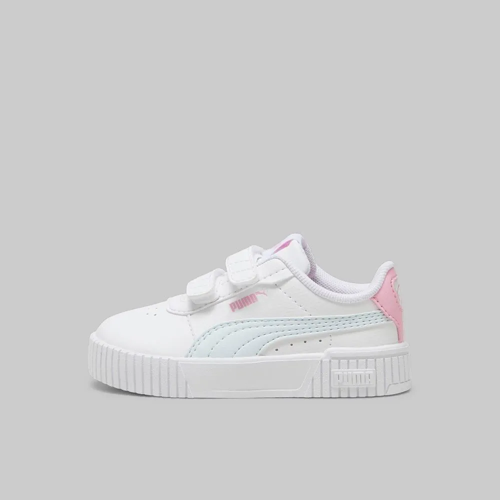 PUMA KIDS CARINA 2.0 WHITE/PINK SHOES