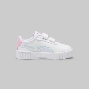 PUMA KIDS CARINA 2.0 WHITE/PINK SHOES