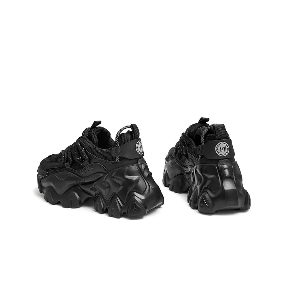 Pure Cool Black Platform Sneakers