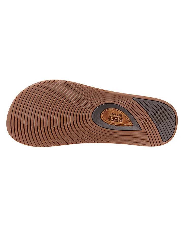 Reef Mens Drift Classic Leather Flip Flops - Brown