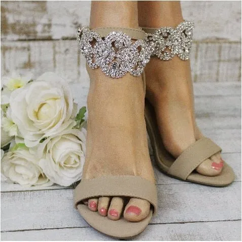 RHINESTONE wedding ankle bracelet