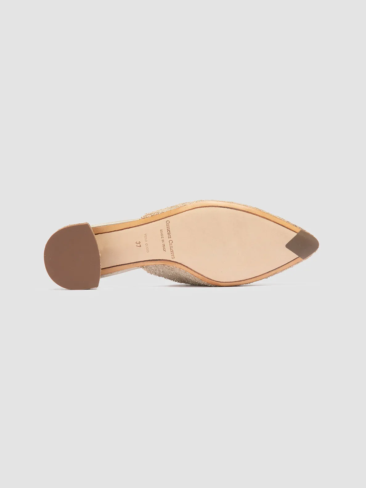 SAGE 106 - Beige Leather Mule Sandals