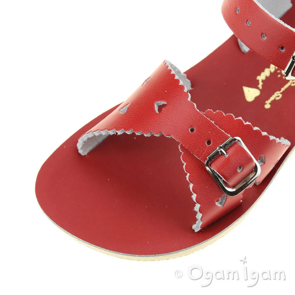 Salt-Water Sweetheart Girls Red Waterfriendly Sandal