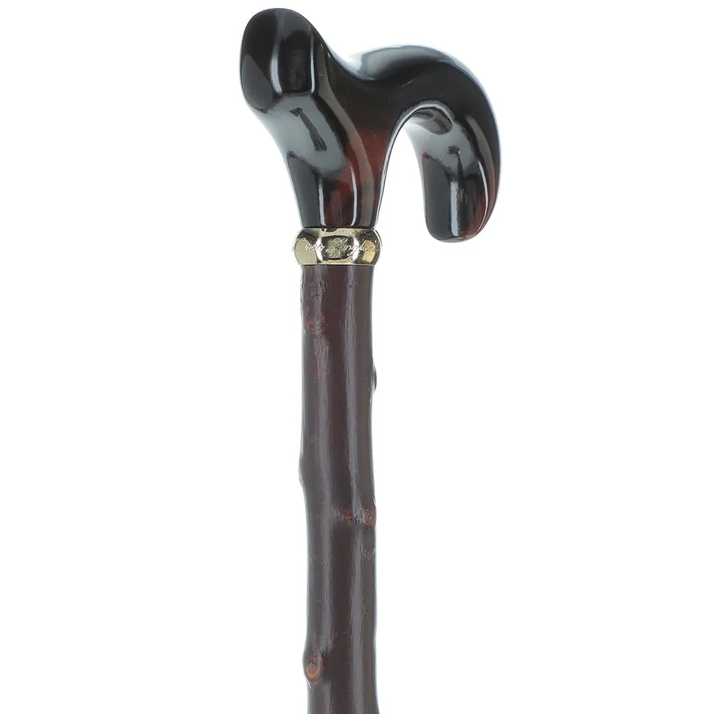 Scratch and Dent Sandalwood Wide Handle Walking Cane w/ Blackthorn Shaft (limited supply) V2031