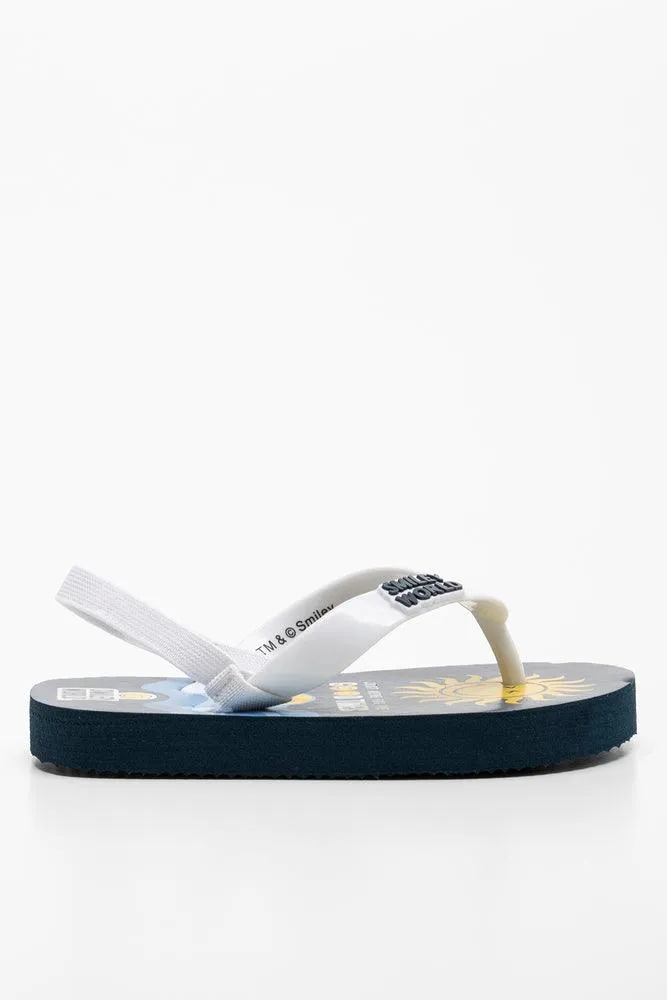 Smiley Flip Flop Navy