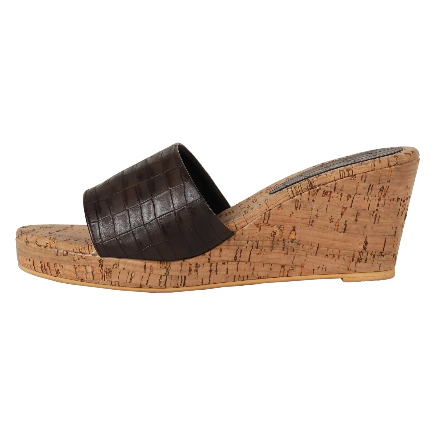 Tao Paris Ina 10013-01 Brown Patterned Wedges