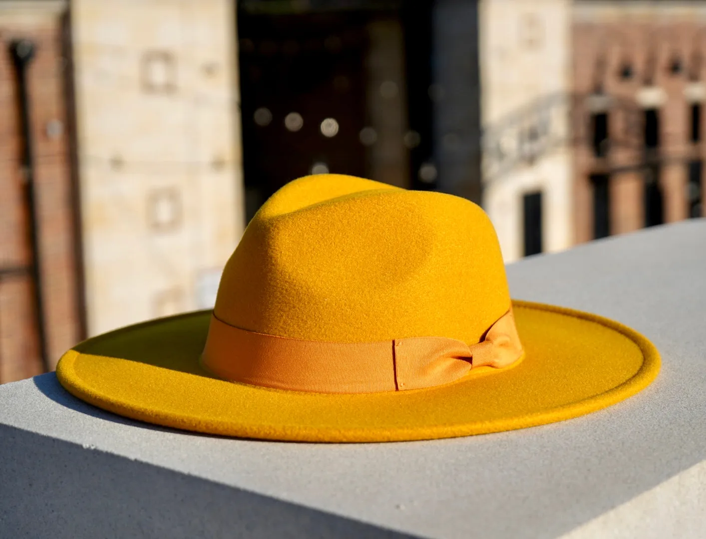 Tori Wide Brim - Yellow