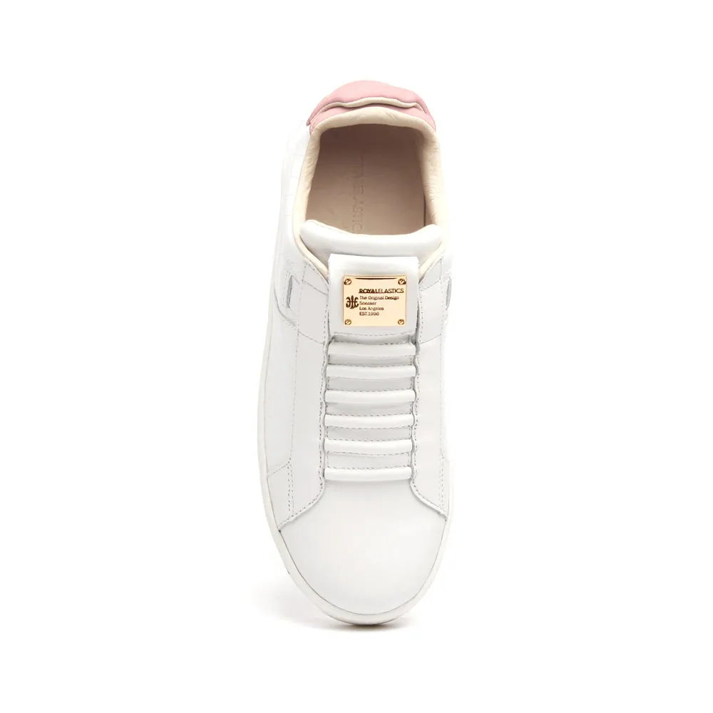 Women's Icon SBI White Pink Leather Sneakers 92583-010