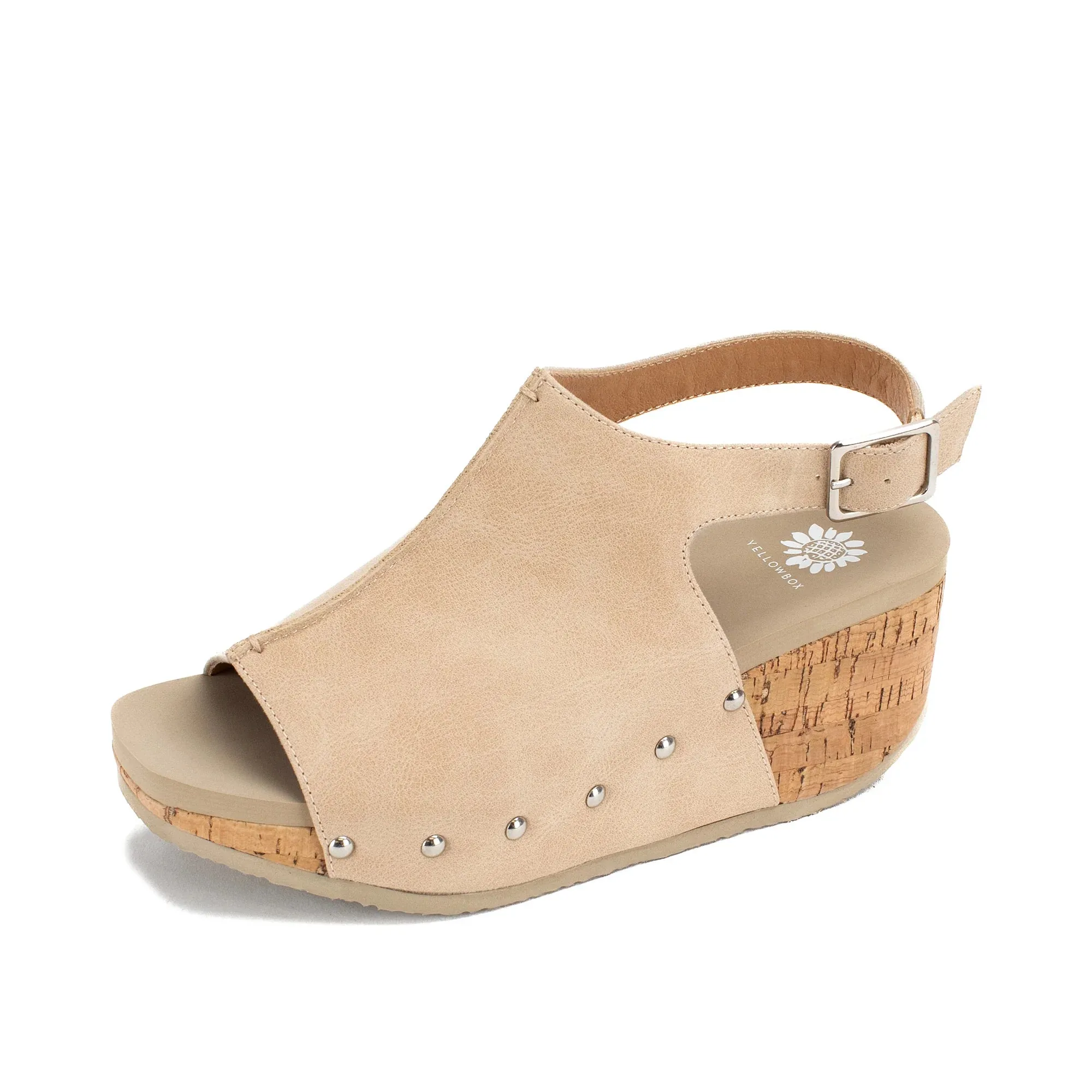 Yellow Box Women's Capella Wedge Sandal - Ivory 60086